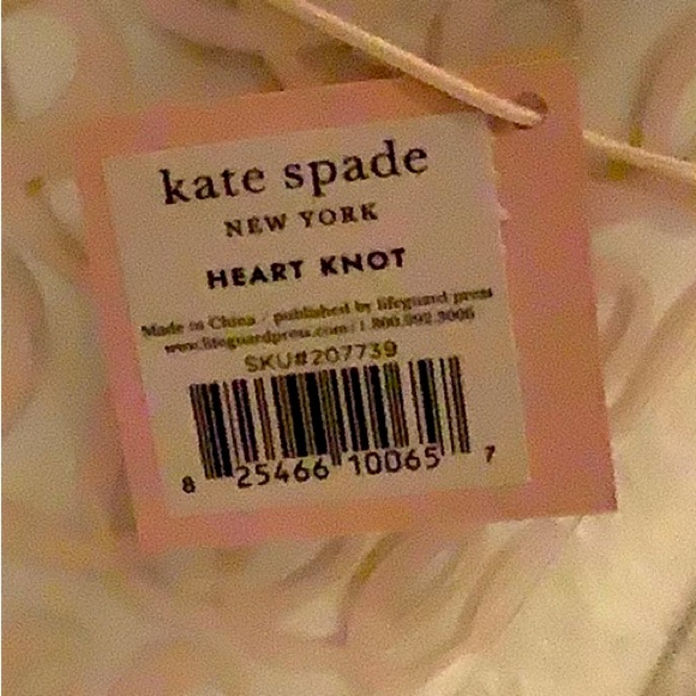 Kate Spade Bridal Cup Pink Insulated Travel Mug Heart Knot Tumbler Thermos NWT - Picture 5 of 5
